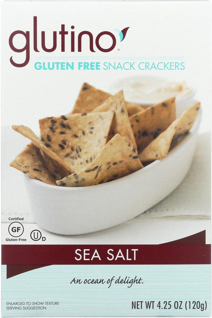 Glutino Sea Salt Crackers - Case Of 6 - 4.25 Oz.