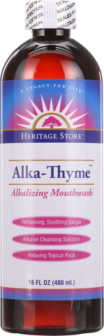 Heritage Store Alka Thyme Mouthwash - 16 Oz