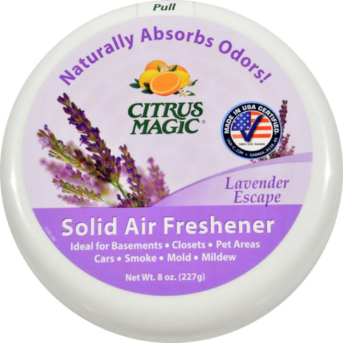 Citrus Magic Odor Absorber - Solid Lavender - Case Of 6 - 8 Oz