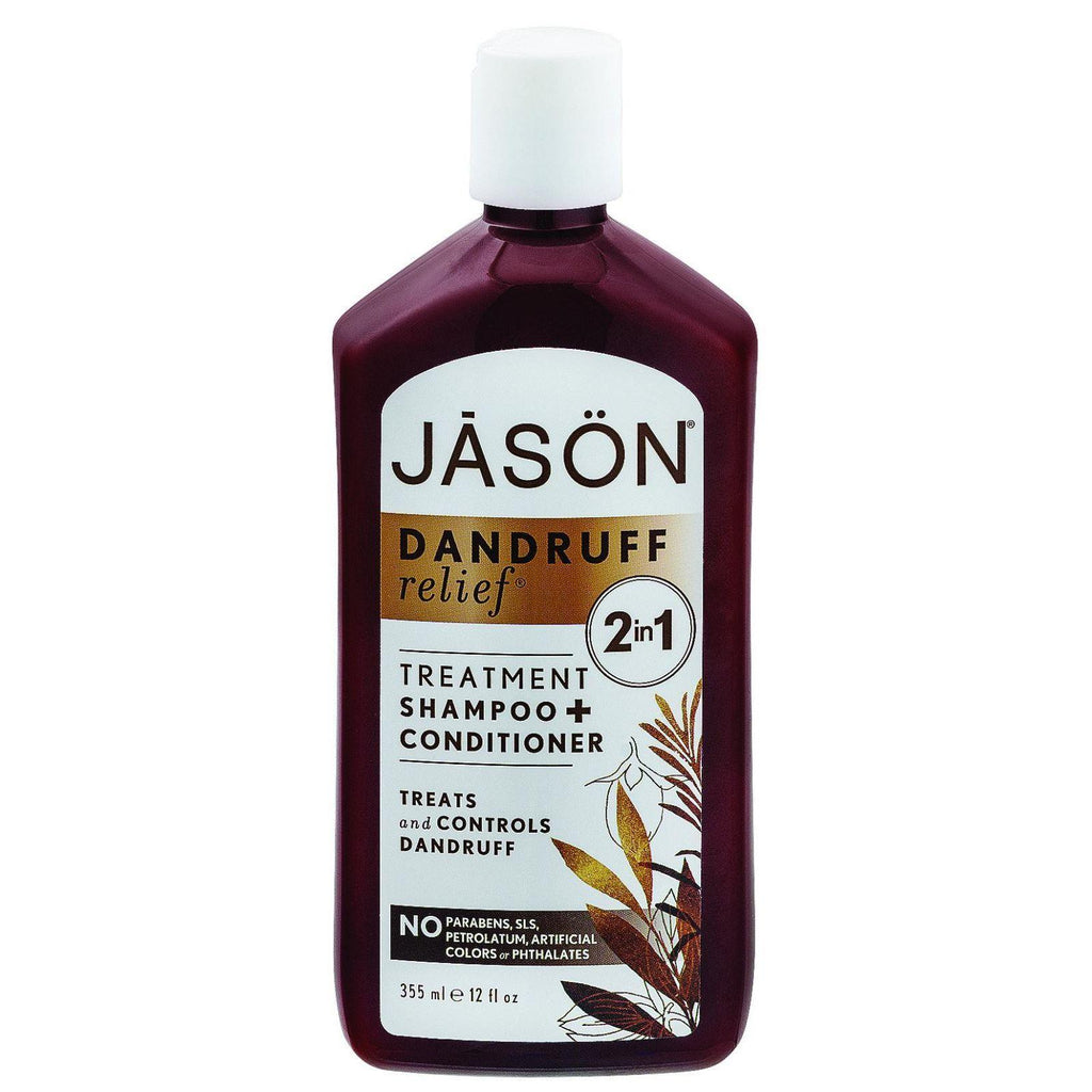 Jason Natural Products Shampoo And Conditioner - Treatment - Dandruff Relief - 12 Oz