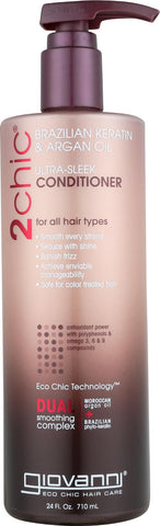 Giovanni Hair Care Products Conditioner - 2chic Keratin And Argan - 24 Fl Oz