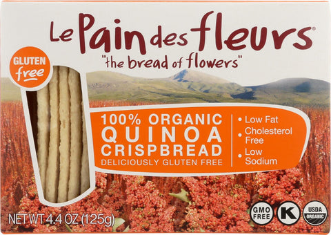 Le Pain Des Fleurs Organic Crisp Bread - Quinoa - Case Of 6 - 4.41 Oz.