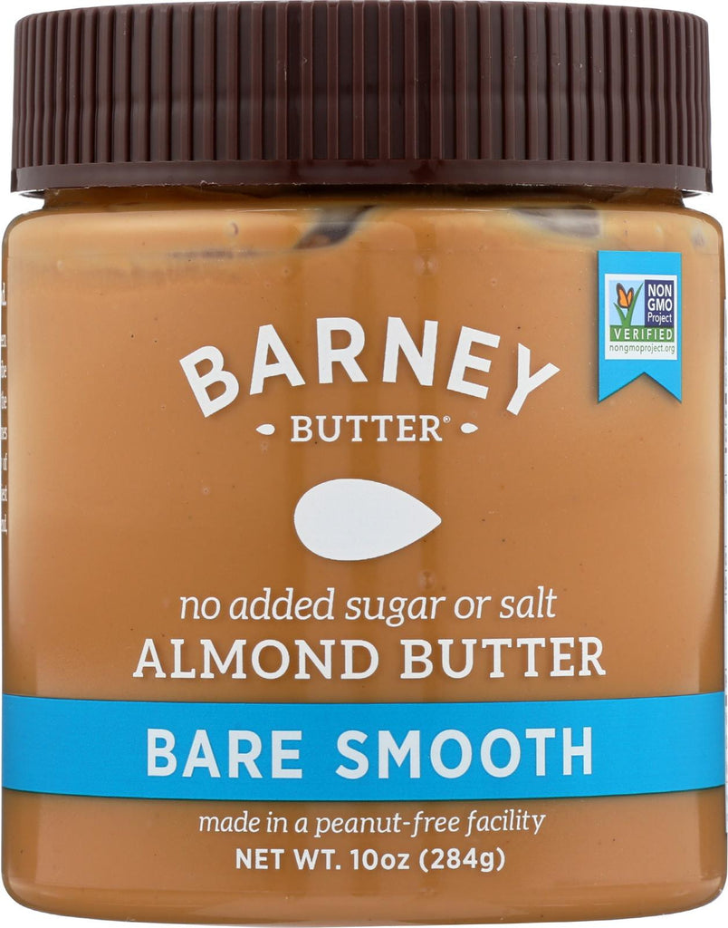 Barney Butter Almond Butter - Bare Smooth - Case Of 6 - 10 Oz.