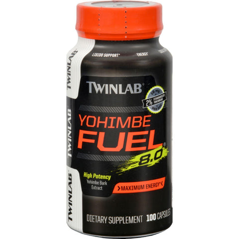 Twinlab Yohimbe Fuel 8.0 Maximum Energy - 100 Caps