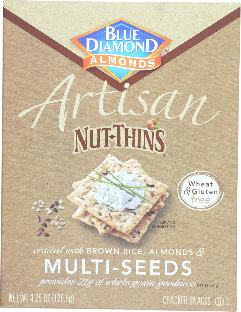 Blue Diamond Artesion Nut Thins - Multi Seed - Case Of 12 - 4.25 Oz.