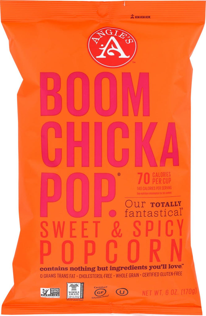 Angie's Kettle Corn Boom Chicka Pop Sweet And Spicy Popcorn - Case Of 12 - 6 Oz.