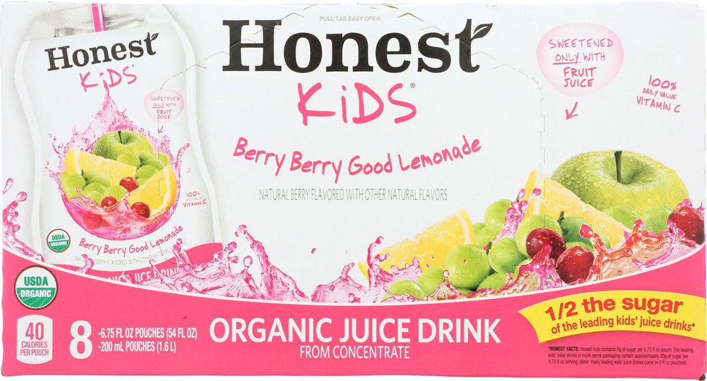 Honest Kids Honest Kids Berry Good Lemon - Berry Good Lemon - Case Of 4 - 6.75 Fl Oz.