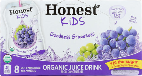 Honest Kids Honest Kids Goodness Grapeness - Goodness Grapeness - Case Of 4 - 6.75 Fl Oz.