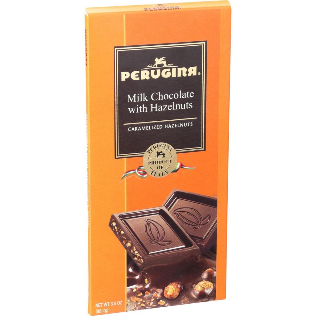 Perugina Chocolate Bar - Milk Chocolate - Hazelnuts - 3.5 Oz Bars - Case Of 12