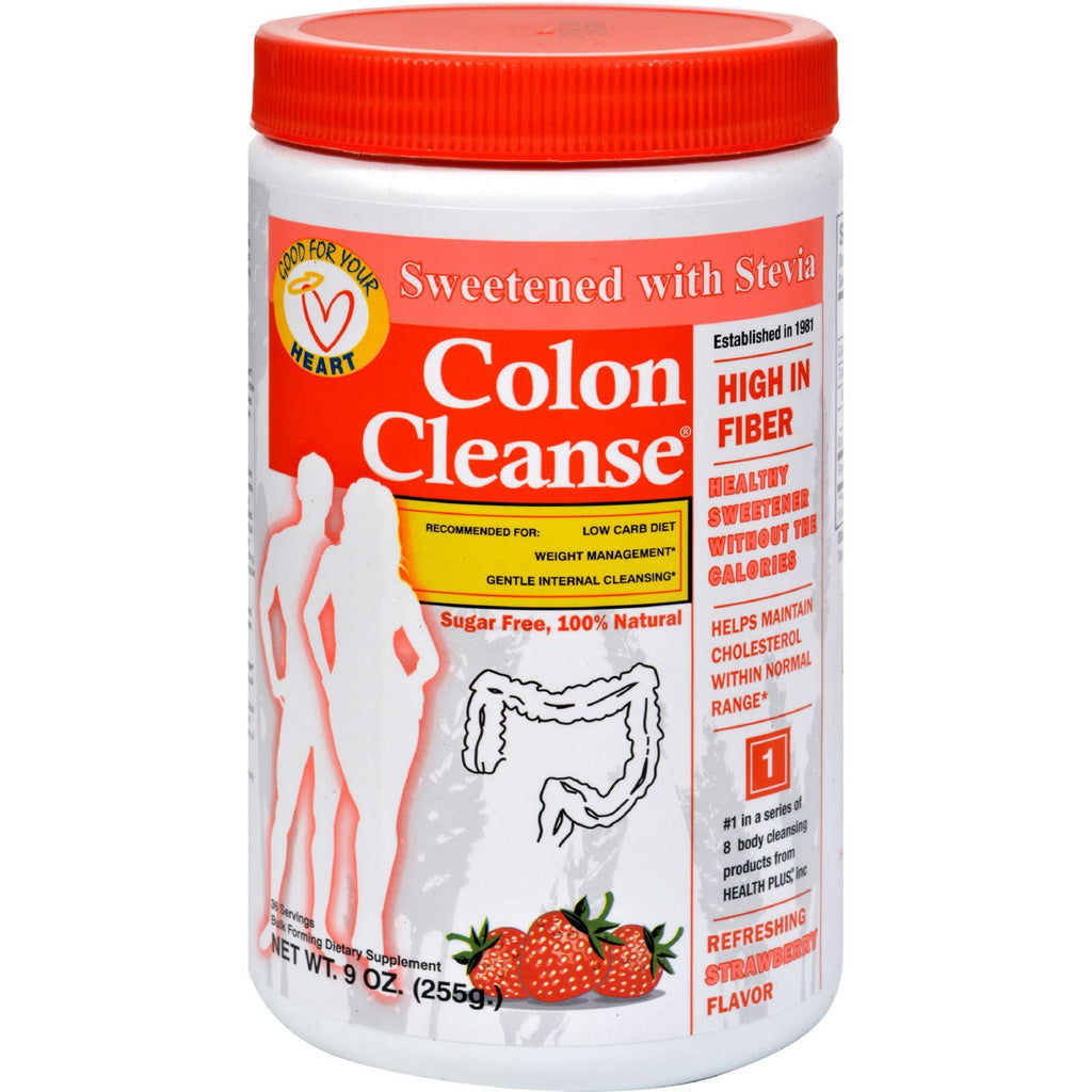 Health Plus Colon Cleanse - Strawberry Stevia - 9 Oz