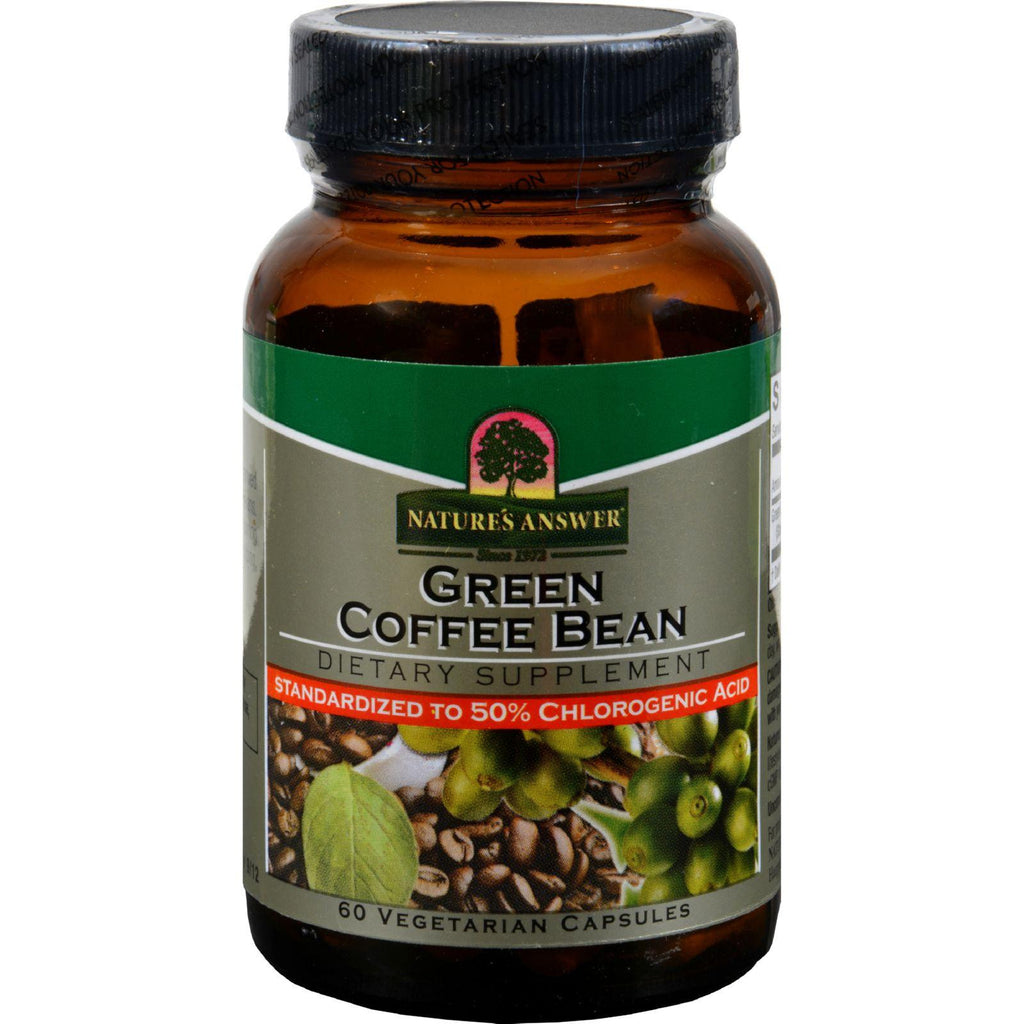 Nature's Answer Green Coffee Bean Extract - 60 Vcaps