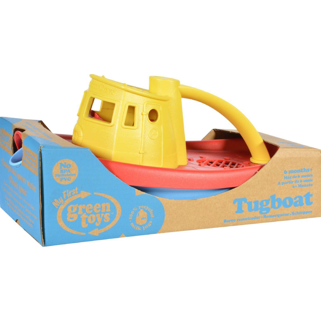 Green Toys Tug Boat - Yellow