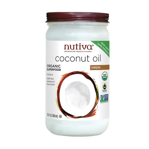 Nutiva Organic Virgin Coconut Oil - Case Of 6 - 23 Oz.