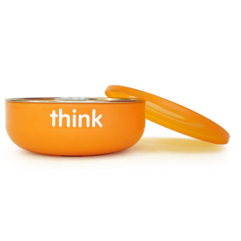 Thinkbaby Bpa Free Low Wall Baby Bowl - Orange