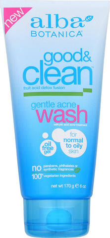 Alba Botanica Good And Clean Gentle Acne Wash - 6 Oz