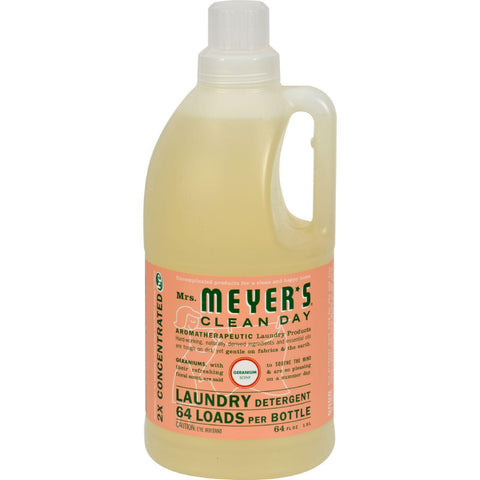 Mrs. Meyer's 2x Laundry Detergent - Geranium - 64 Oz