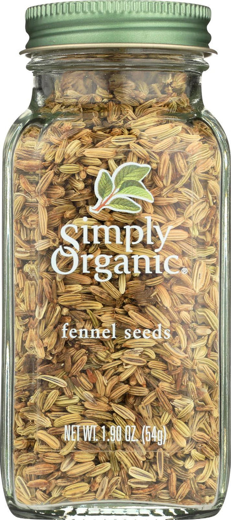 Simply Organic Fennel Seed - Case Of 6 - 1.9 Oz.