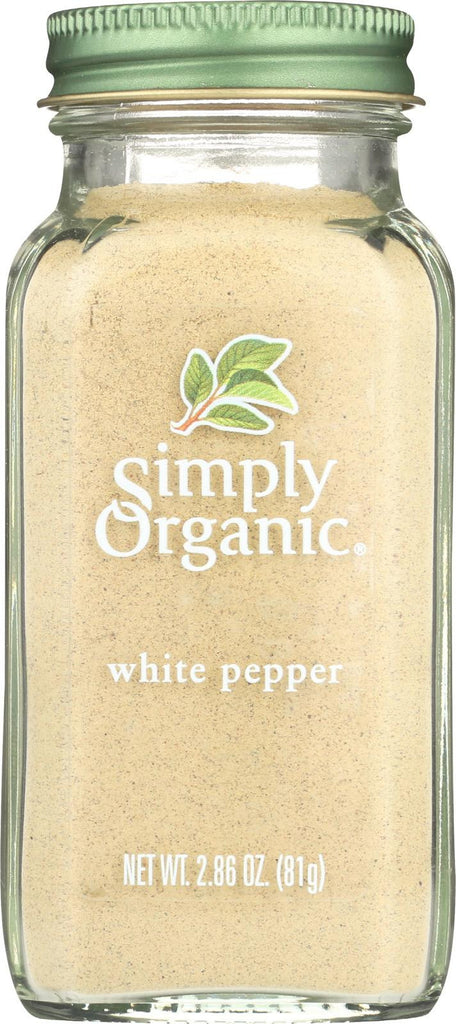 Simply Organic White Pepper - Case Of 6 - 2.86 Oz.