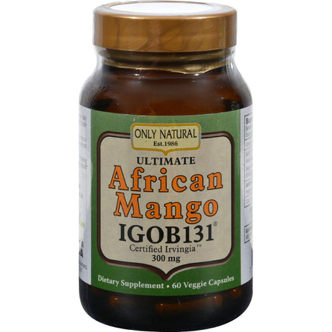 Only Natural African Mango - 300 Mg - 60 Vegetarian Capsules