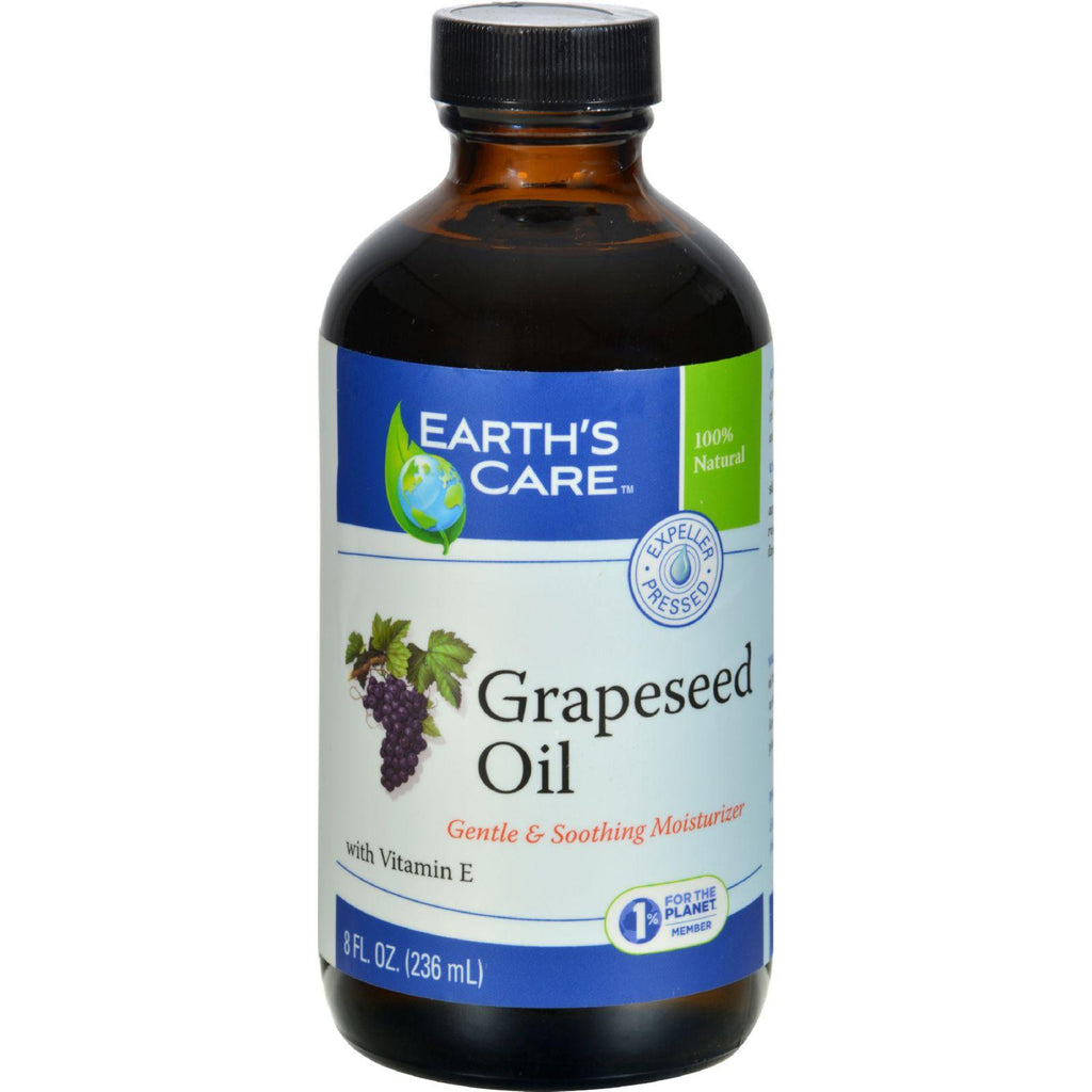 Earth's Care 100% Pure Grapeseed Oil - 8 Fl Oz