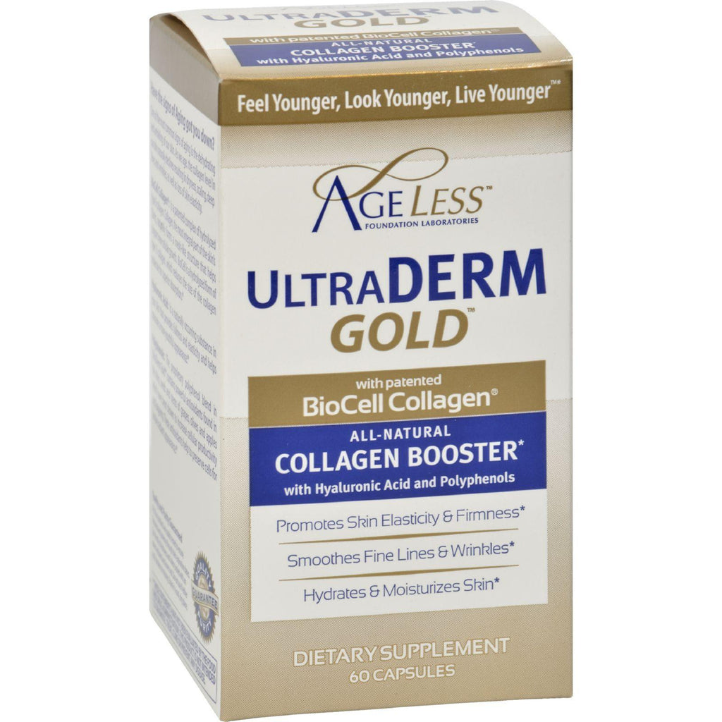 Ageless Foundation Ultraderm Gold Collagen Booster - 60 Capsules