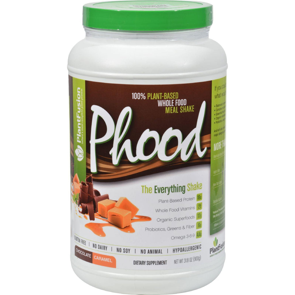 Plantfusion Phood Shake - Chocolate Caramel Powder - 31.8 Oz