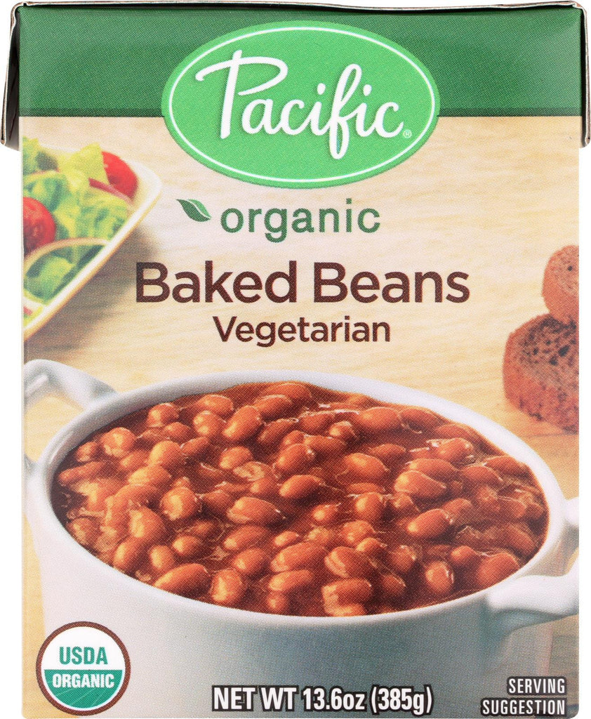 Pacific Natural Foods Baked Beans - Vegetarian - Case Of 12 - 13.6 Oz.