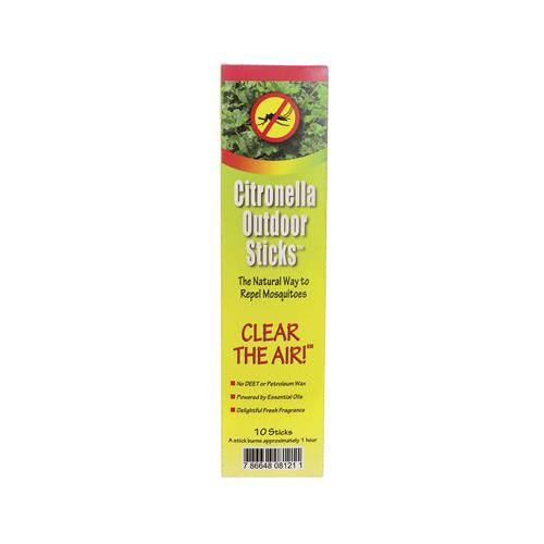 Neem Aura Naturals Outdoor Citronella Sticks - 10 Count - Case Of 36