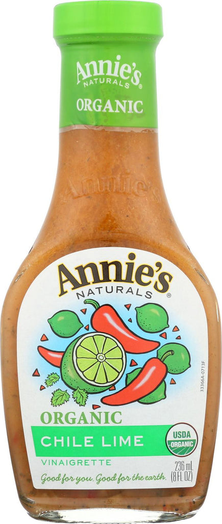 Annie's Naturals Vinaigrette Organic Chile Lime - Case Of 6 - 8 Fl Oz.