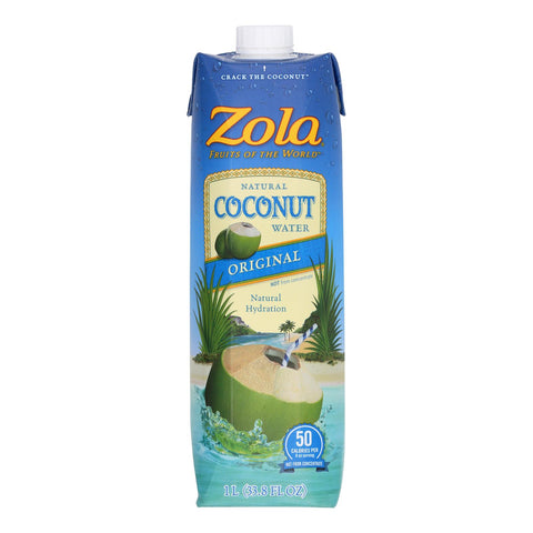 Zola Acai Coconut Water - Natural - Case Of 12 - 33.8 Fl Oz.