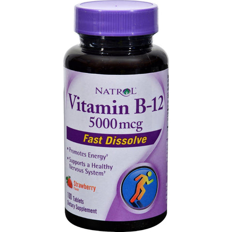 Natrol Fast Dissolving Vitamin B12 - 5000 Mcg - 100 Tabs