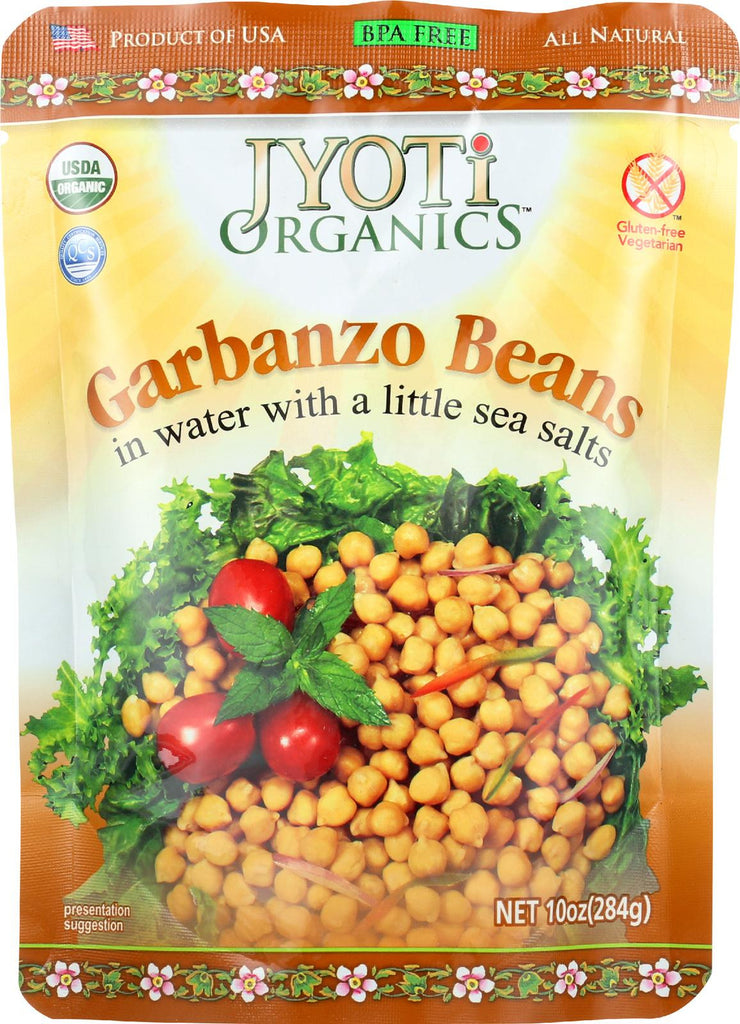 Jyoti Cuisine India Beans - Organic - Garbanzo - 10 Oz - Case Of 6