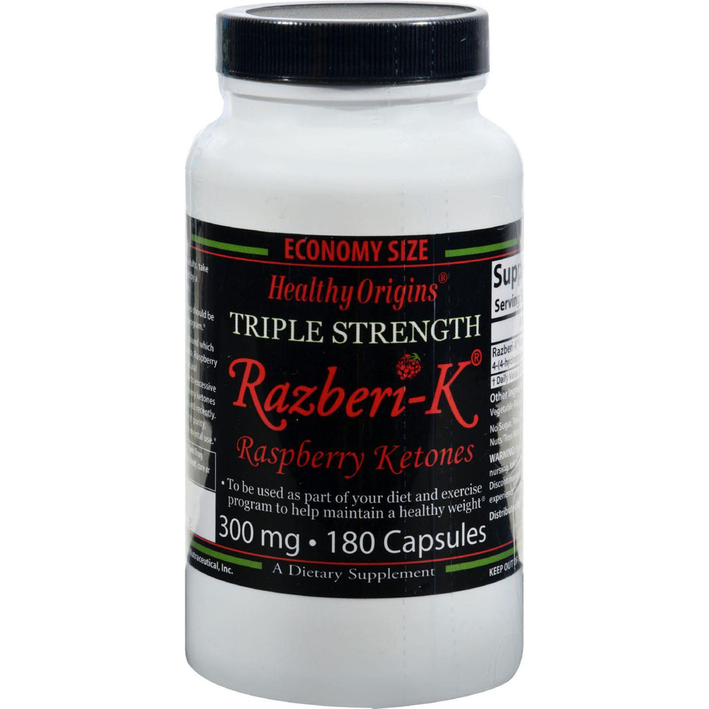 Healthy Origins Raspberry Ketones - 300 Mg - 180 Ct