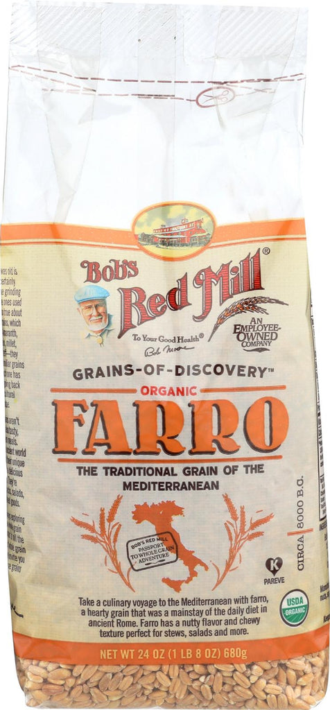 Bob's Red Mill Organic Farro Grain - 24 Oz - Case Of 4