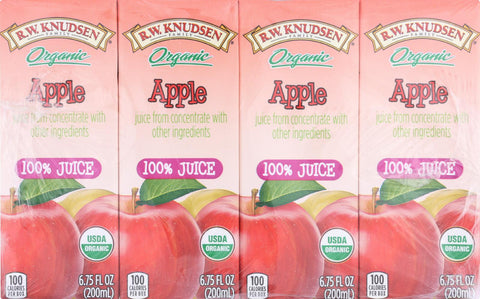 R.w. Knudsen Organic Juice - Apple - Case Of 7 - 6.75 Fl Oz.