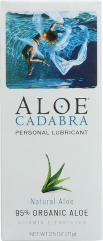 Aloe Cadabra Natural Organic Personal Lubricant - Natural Aloe Unscented - 2.5 Oz