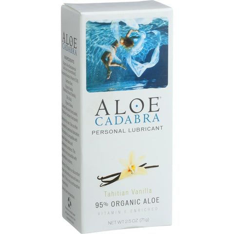 Aloe Cadabra Natural Organic Personal Lubricant - Tahitian Vanilla - 2.5 Oz