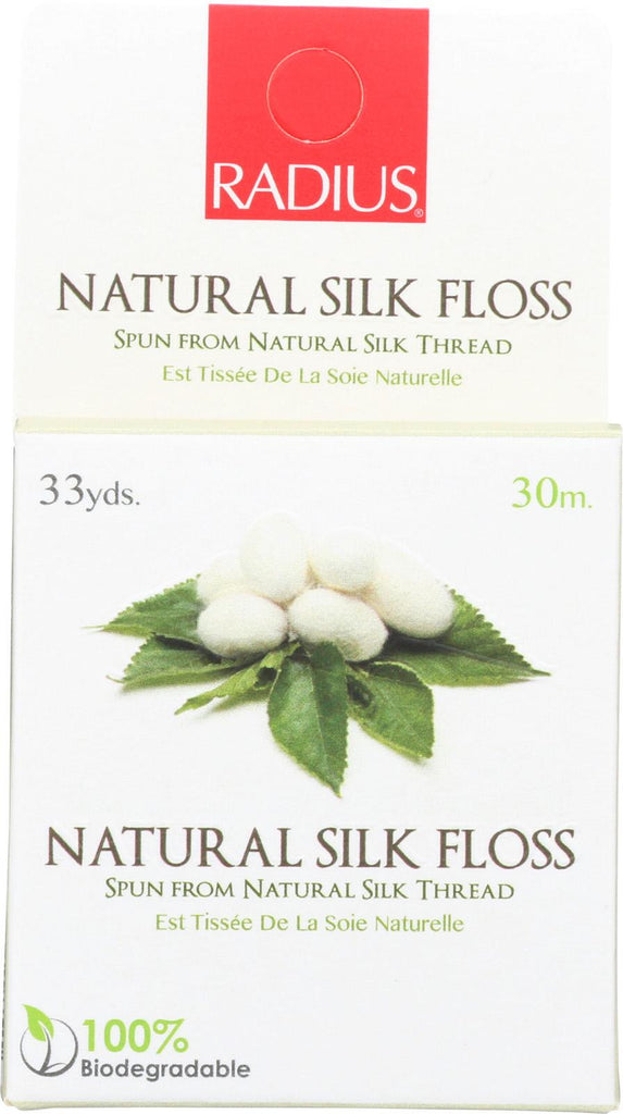 Radius Floss - Silk - Waxed - Round - Unflavored - 33 Yd - Case Of 6