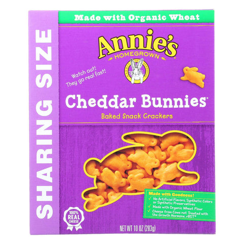 Annie's Homegrown Cheddar Bunnies - Case Of 12 - 10 Oz.