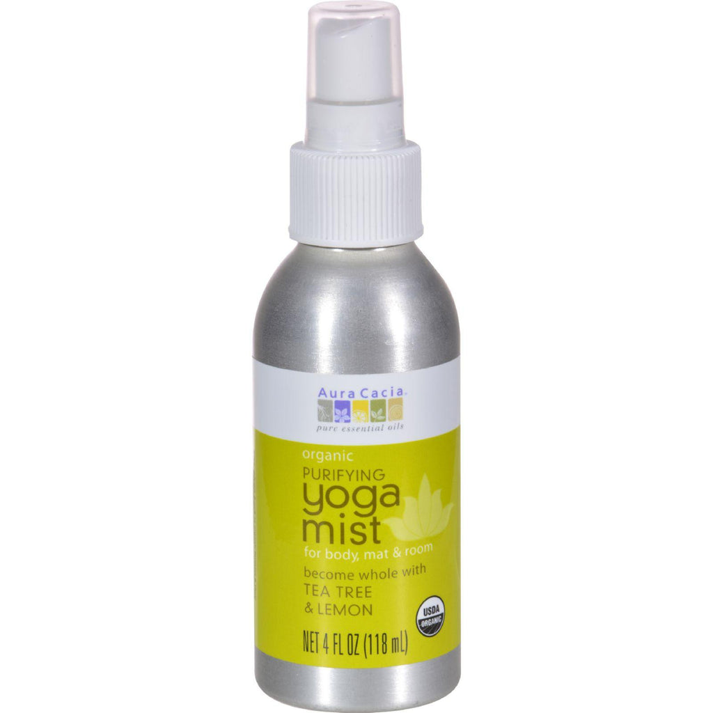 Aura Cacia Organic Yoga Mist - Purifying Tea Tree And Lemon - 4 Oz