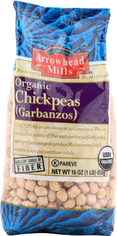 Arrowhead Mills Organic Garbanzos Chickpeas - Case Of 6 - 16 Oz.