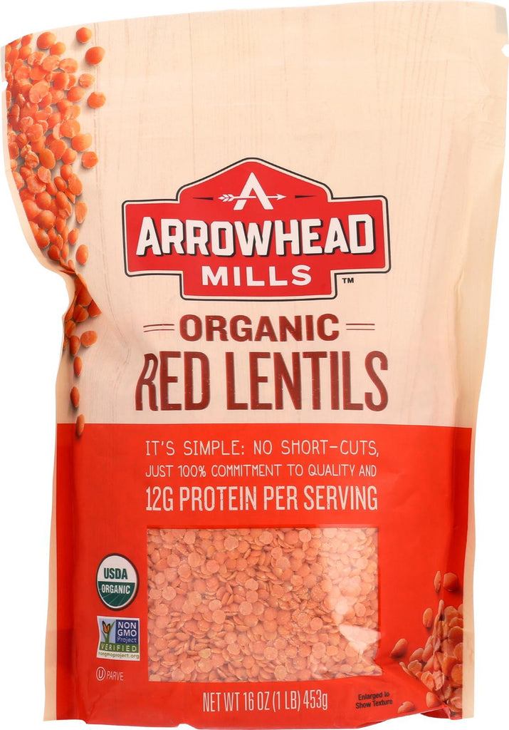 Arrowhead Mills Organic Red Lentils - Case Of 6 - 16 Oz.