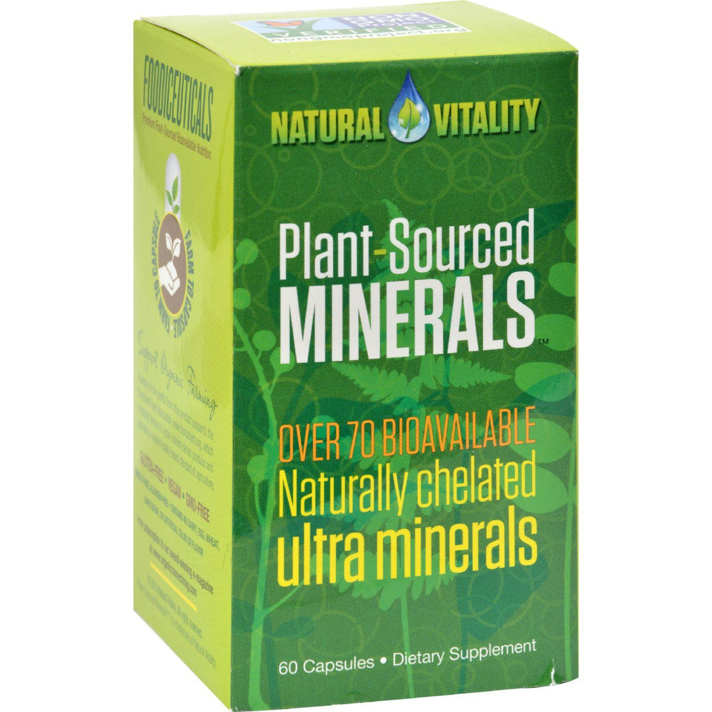 Natural Vitality Plant Sourced Minerals - 60 Vegan Capsules