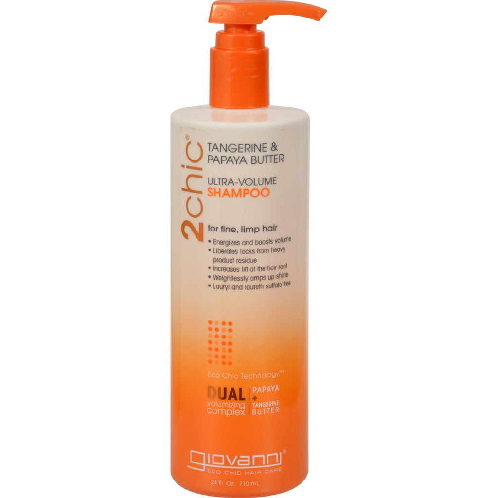 Giovanni Hair Care Products 2chic Shampoo - Ultra-volume Tangerine And Papaya Butter - 24 Fl Oz