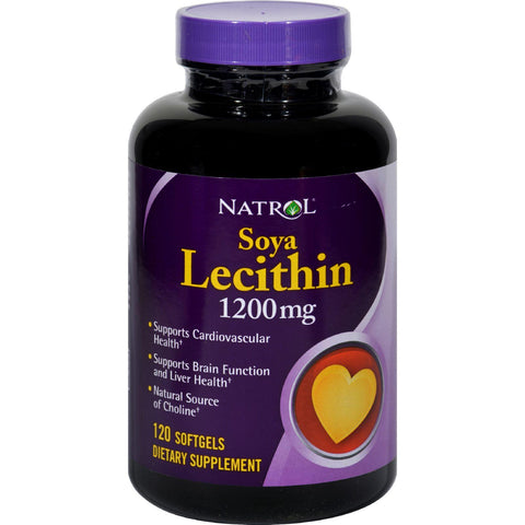 Natrol Soya Lecithin - 1200 Mg - 120 Gelcaps