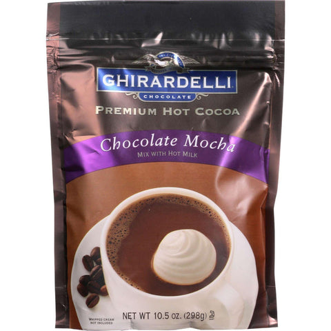 Ghirardelli Hot Cocoa - Premium - Chocolate Mocha - 10.5 Oz - Case Of 6