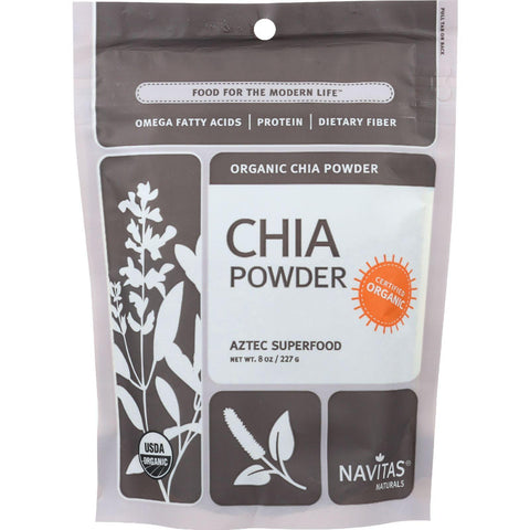 Navitas Naturals Chia Seed Powder - Organic - 8 Oz - Case Of 12