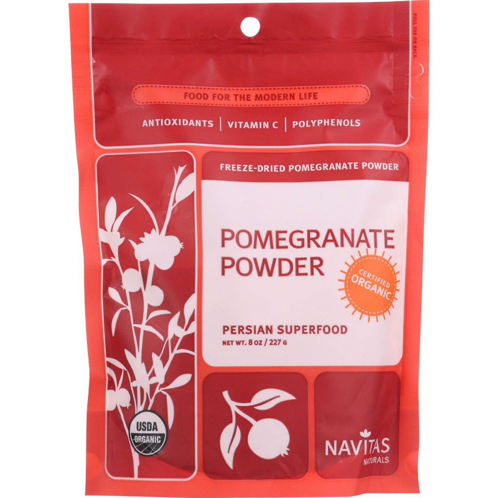 Navitas Naturals Pomegranate Powder - Organic - Freeze-dried - 8 Oz - Case Of 6