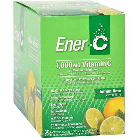 Ener-c Vitamin Drink Mix - Lemon Lime - 1000 Mg - 30 Packets