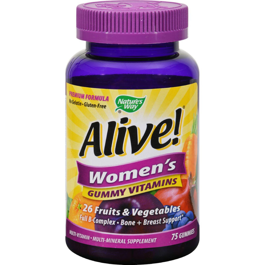 Nature's Way Alive - Women's Energy Gummy Multi-vitamins - 75 Chewables